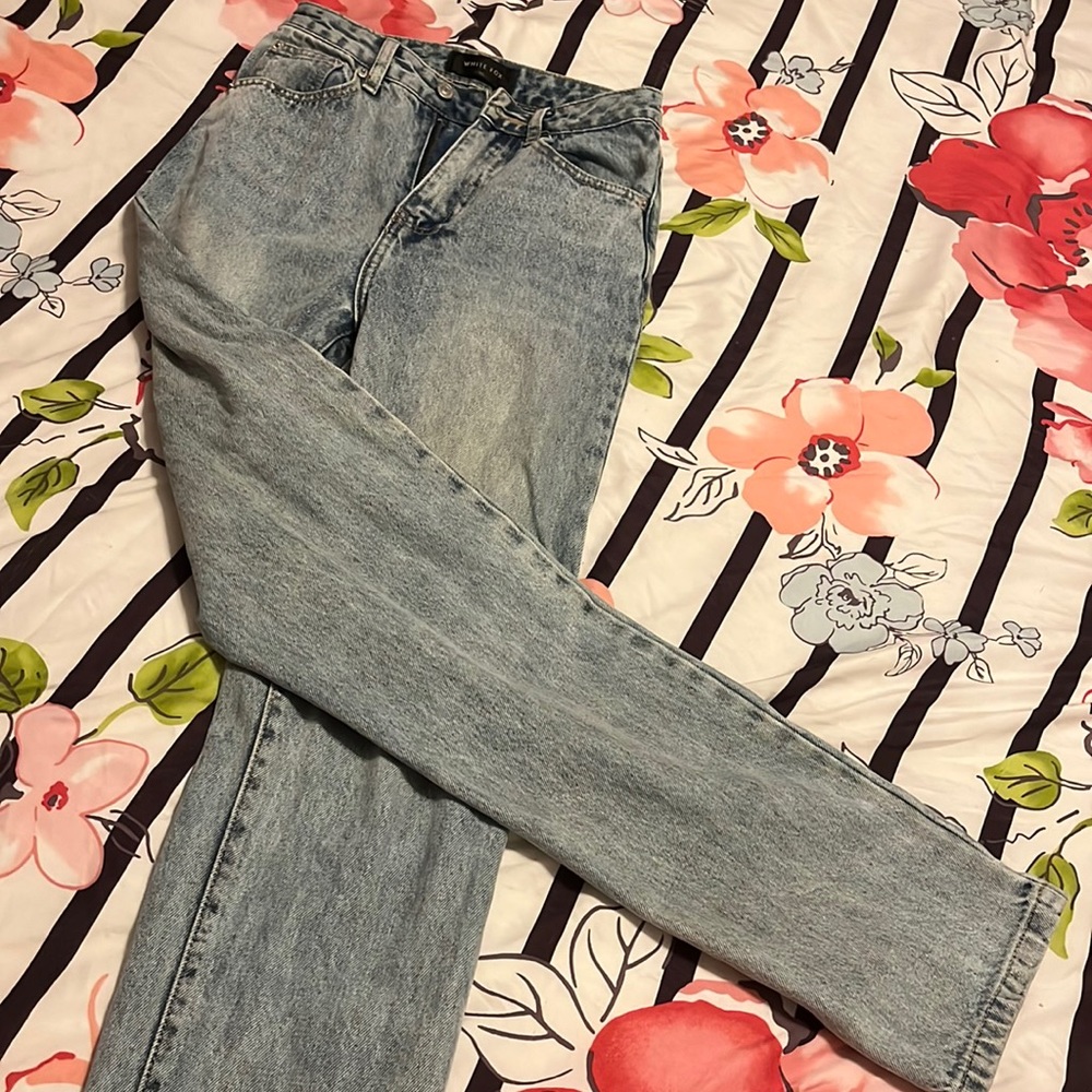 White Fox mom jeans